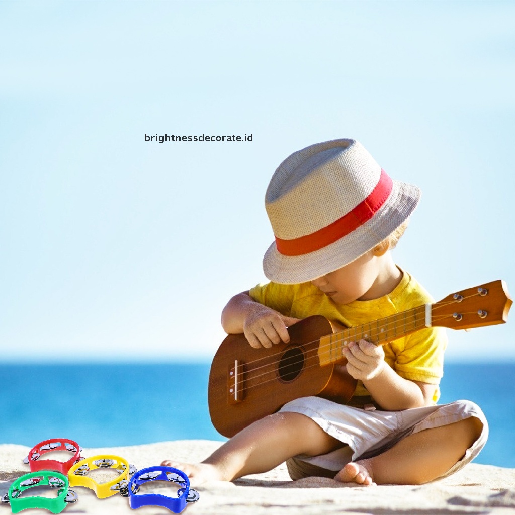 14pcs Tamborin Perkusi Bahan Plastik