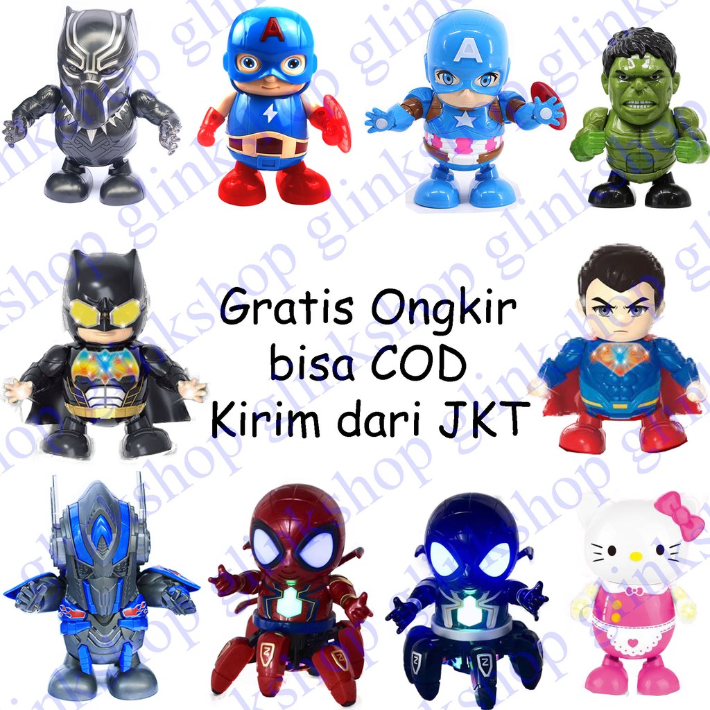 Robot Dance Hero Superman Batman Hulk Captain America Robot Dance Hero Superman Batman Hulk Captain America