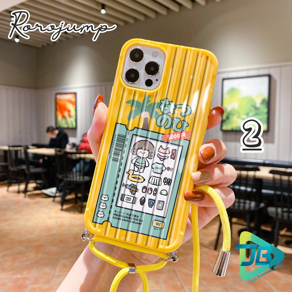 Softcase Koper Slingcase Lanyard RORO JUMP Xiaomi Redmi Note 4 4x 5a Prime 5 6 7 8 9 Pro JB3100