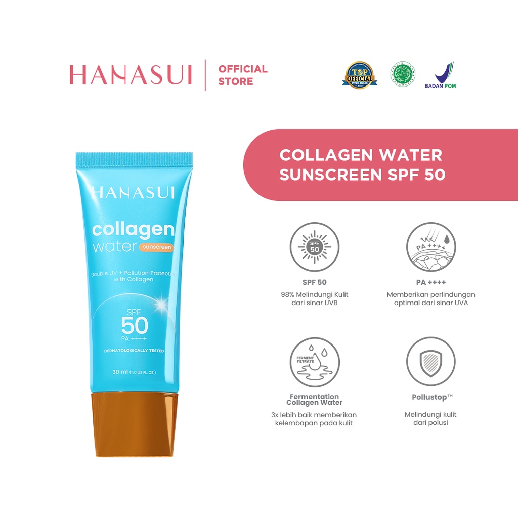 ☘️ CHAROZA ☘️ HANASUI Collagen Water Sunscreen SPF 50 | SPF 30 30 ML