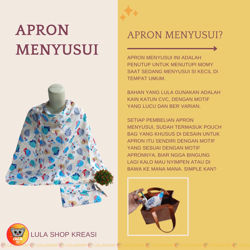 Apron Menyusui / Kain Penutup Menyusui