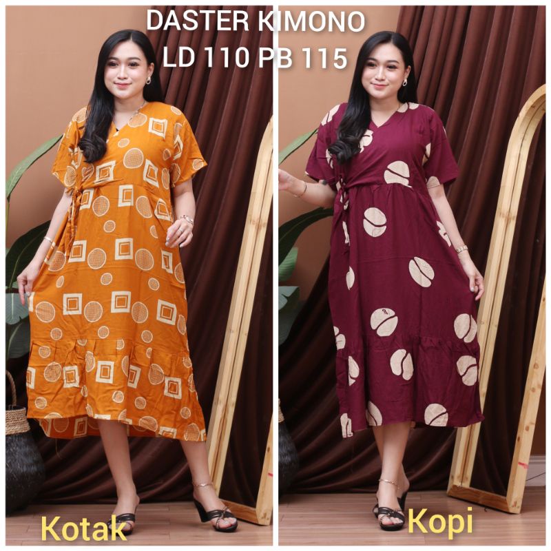 DASTER KIMONO MOTIF KOPI || MOTIF KOTAK || DASTER VIRAL || LD 110 PB 115 TERLARIS