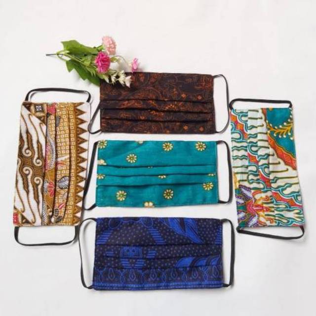 Masker Kain Batik Double Masker 2 lapis