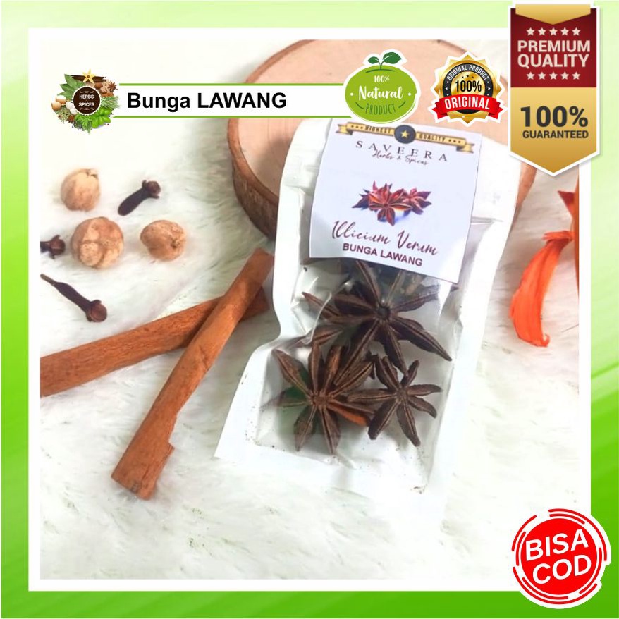 

BUNGA LAWANG / STAR ANISE / PEKAK uk. Sachet non Bubuk Praktis Hemat , 100% ASLI REMPAH ALAMI JSR