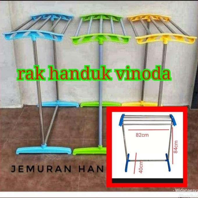 Clothes rack ( Rak jemuran lipat ) rak Jemuran Handuk Vinoda - Hitam