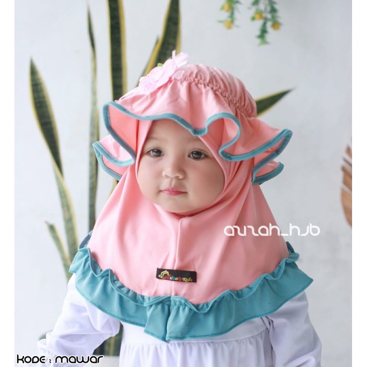 jibab anak terbaru model mawar