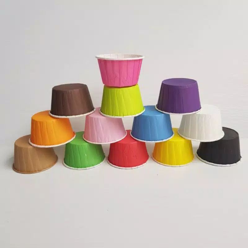 

Kertas cupcake 100 PC lapis laminating MOMMA standar bake case POLOS