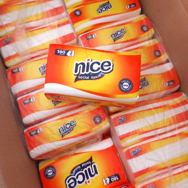 Tissue Tisu Nice 180 Sheet (Paket Hemat isi 6 pcs)