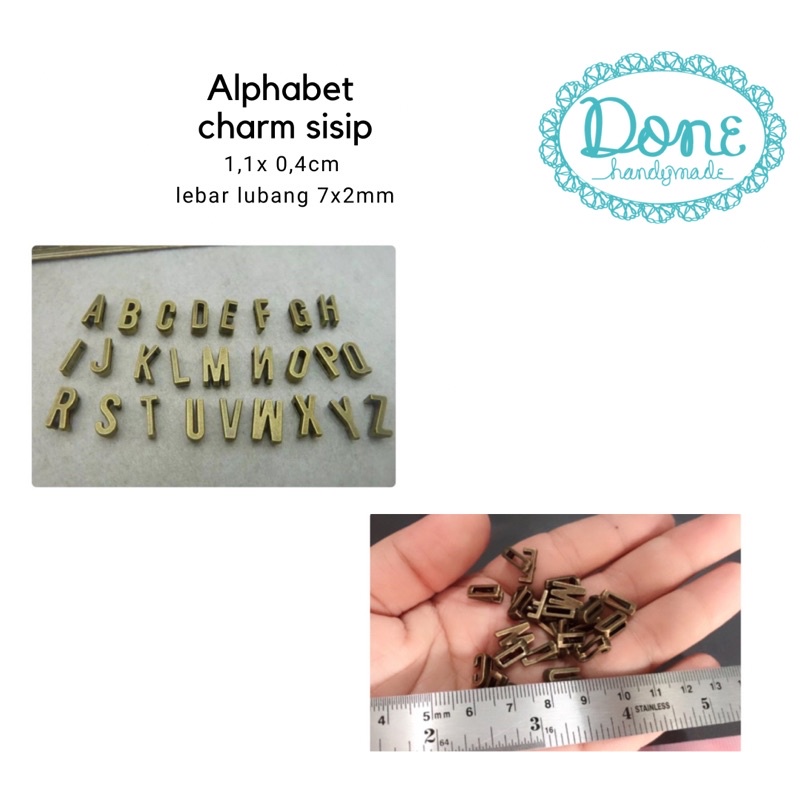 alphabet charm huruf charm alpabet abjad inisial initial charm