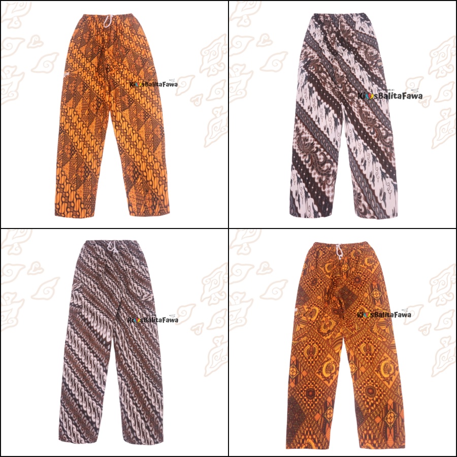 Celana Boim Batik TERMURAH Uk 4-5 Tahun / Pants Pangsi Betawi Panjang Harian Santai Grosir Anak Laki