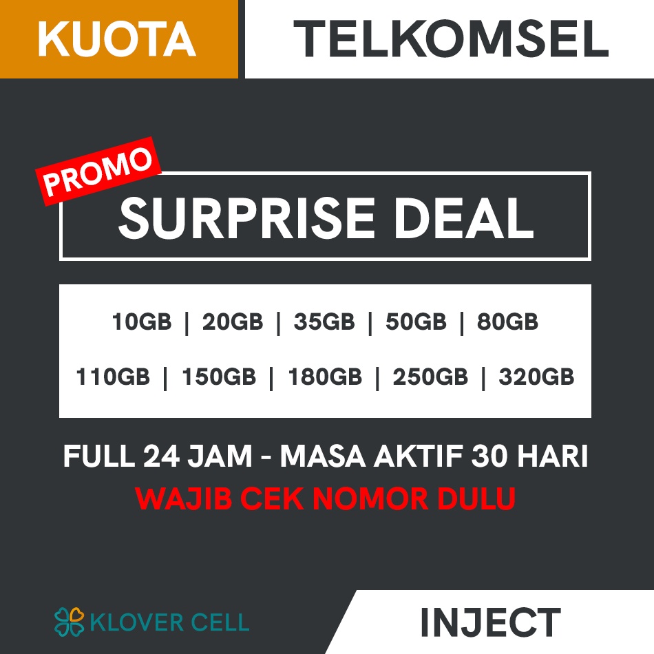 [CEK NOMOR] Inject Gift Surprise Deal TELKOMSEL Kuota Promo Paket Data Internet