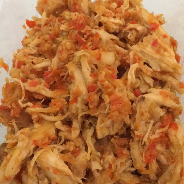 

Ayam suwir pedasss