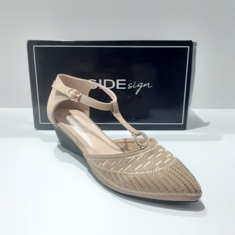 Sepatu sandal wedges wanita import INSIDE N911-CC1982 Original