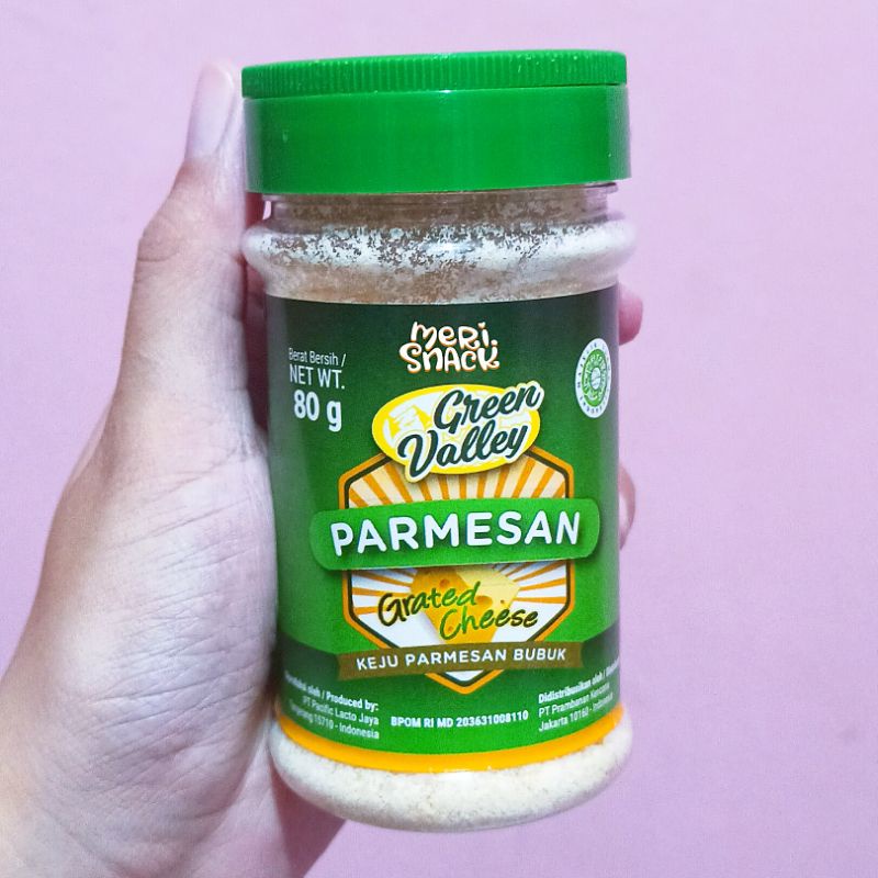 

Green Valley Parmesan Cheese Bubuk 80gr / Keju