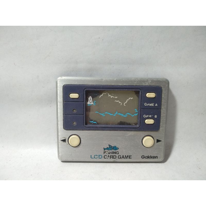 Game Watch Gimbot Gamebot Fishing Mancing Memancing Pancing Mania Ikan Gakken LCD Card Jadul Rare Vi