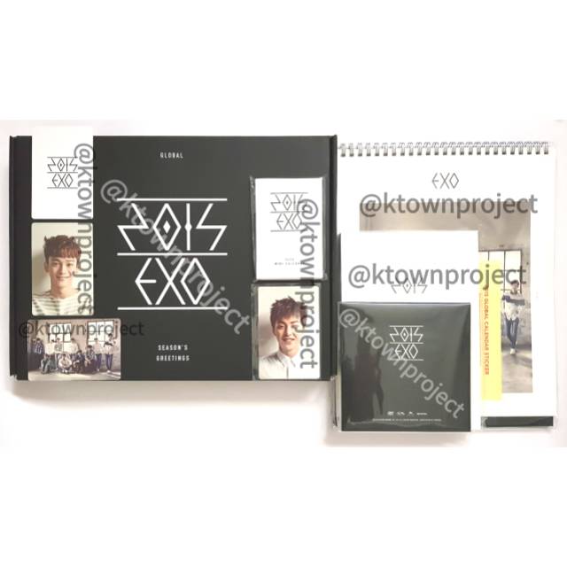 [READY - CLEARANCE SALE] EXO SEASONS GREETINGS 2015 CALENDAR PLANNER CD CHEN GROUP XIUMIN PHOTOCARD