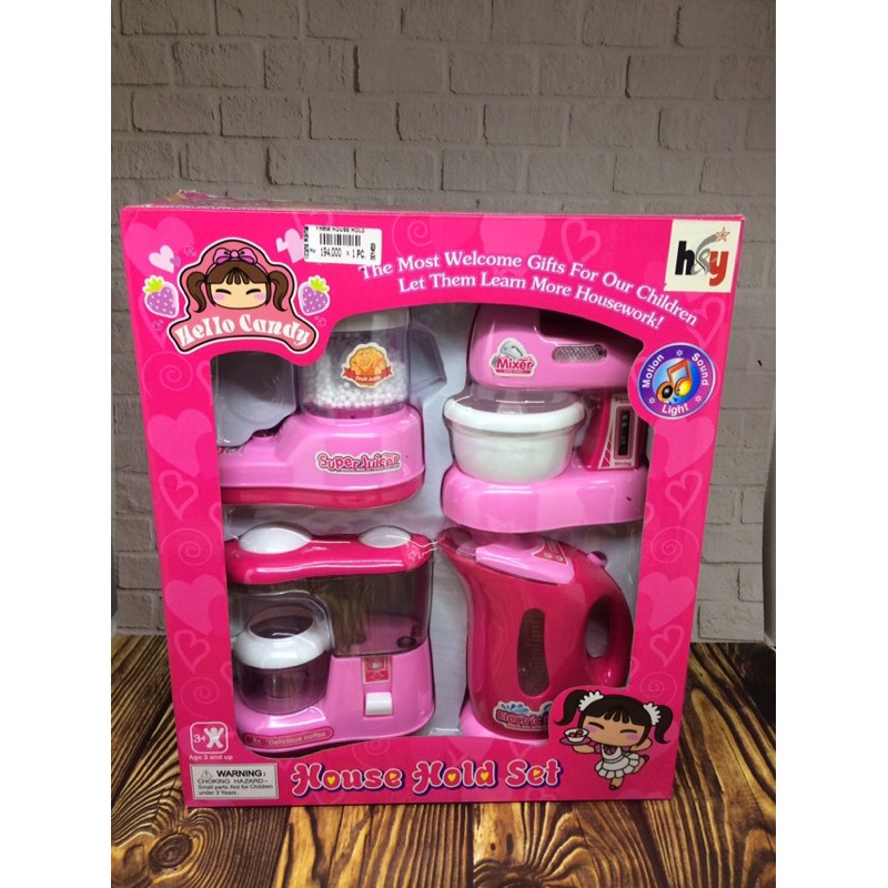 house hold set/ set mainan anak perempuan/ set blender mainan
