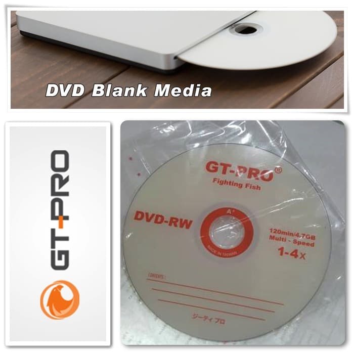 TERMURAH Eceran DVD-RW DVDRW GT-PRO 4x DVD Kosong Rewriteable Ecer