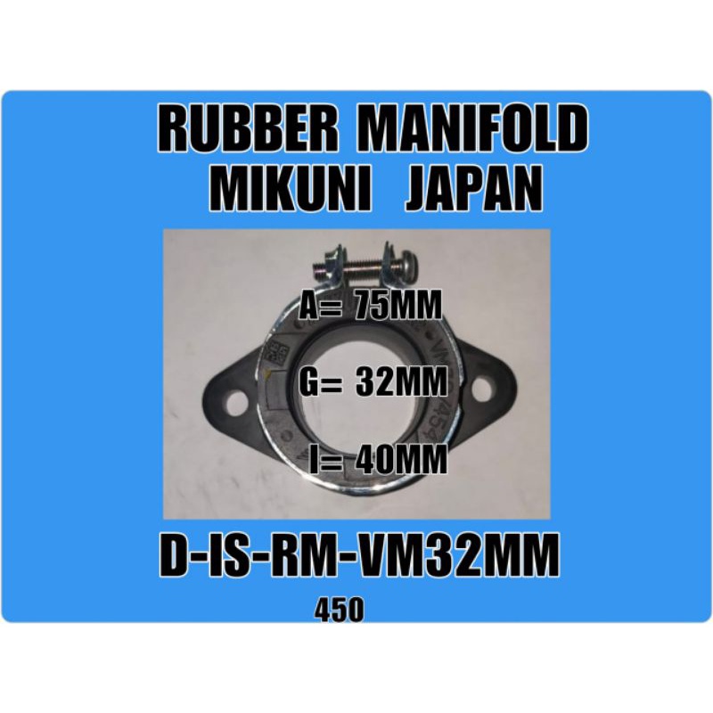 KARET MANIFOL MIKUNI VM32MM ORIGINAL JAPAN