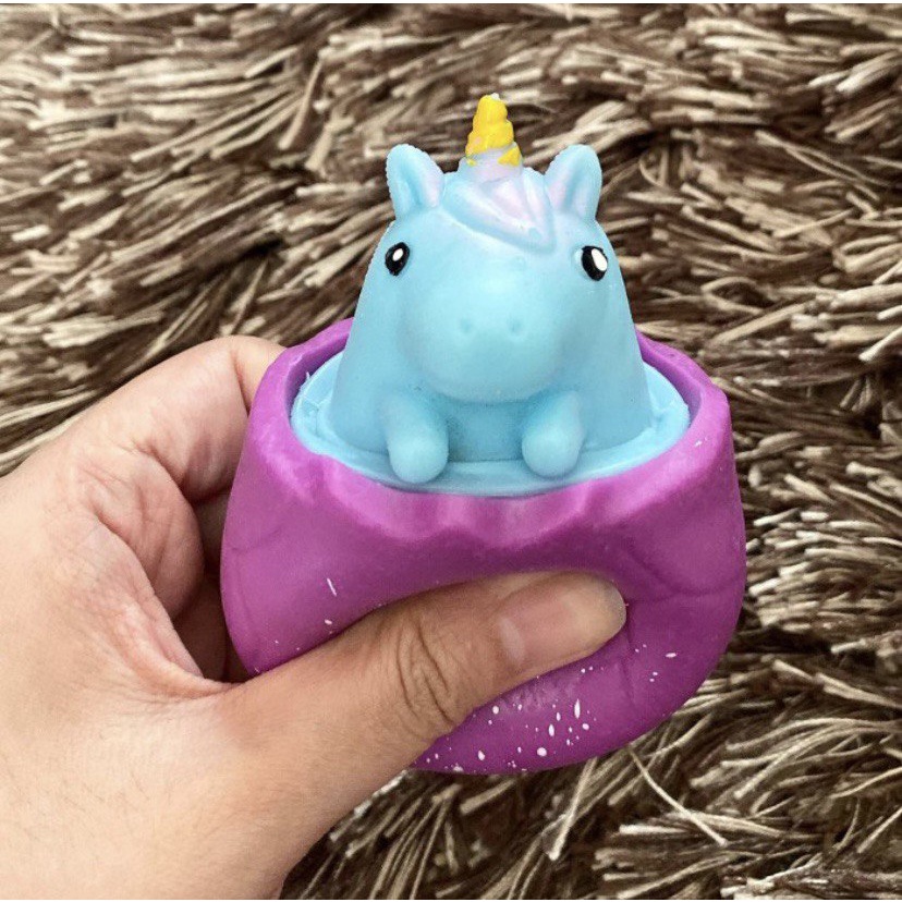 Squishy Unicorn Egg Squeeze Telur Mainan Anak New Shell Tupai Fidget Toys Pop It Squirrel Cheese Rat Kids Toy Stress Relieve