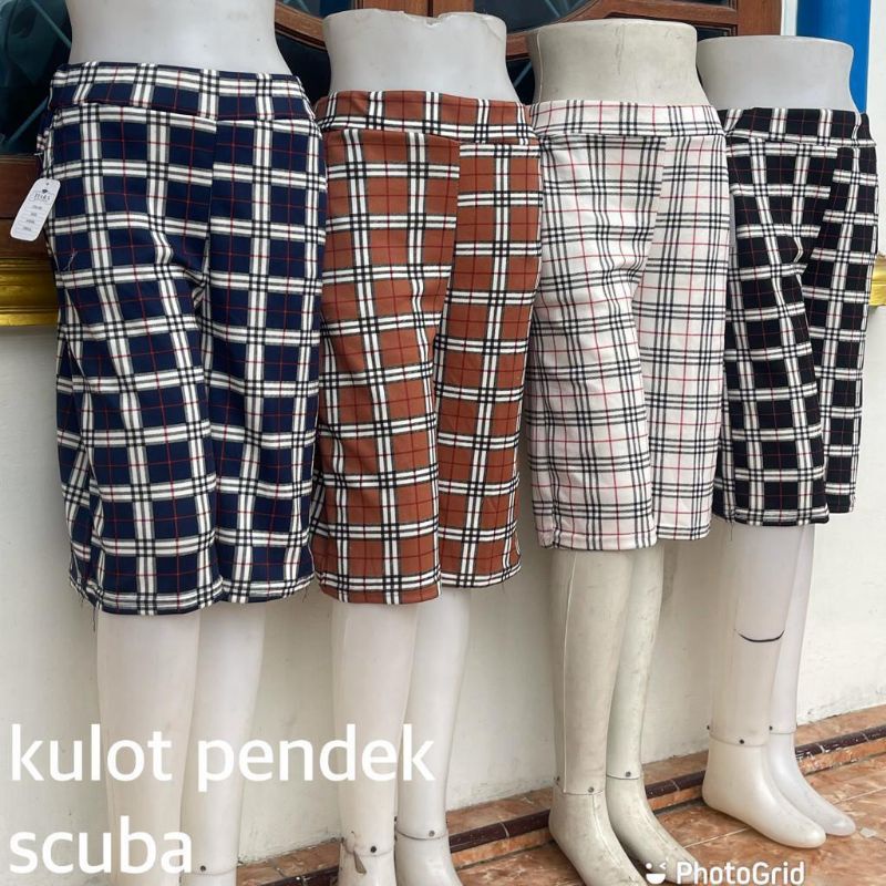 Celana Kulot 7/8 bahan crepe/scuba