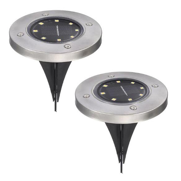 TaffLED Lampu Tanam LED Solar Outdoor 8 LED Waterproof - CL-022 - PTH