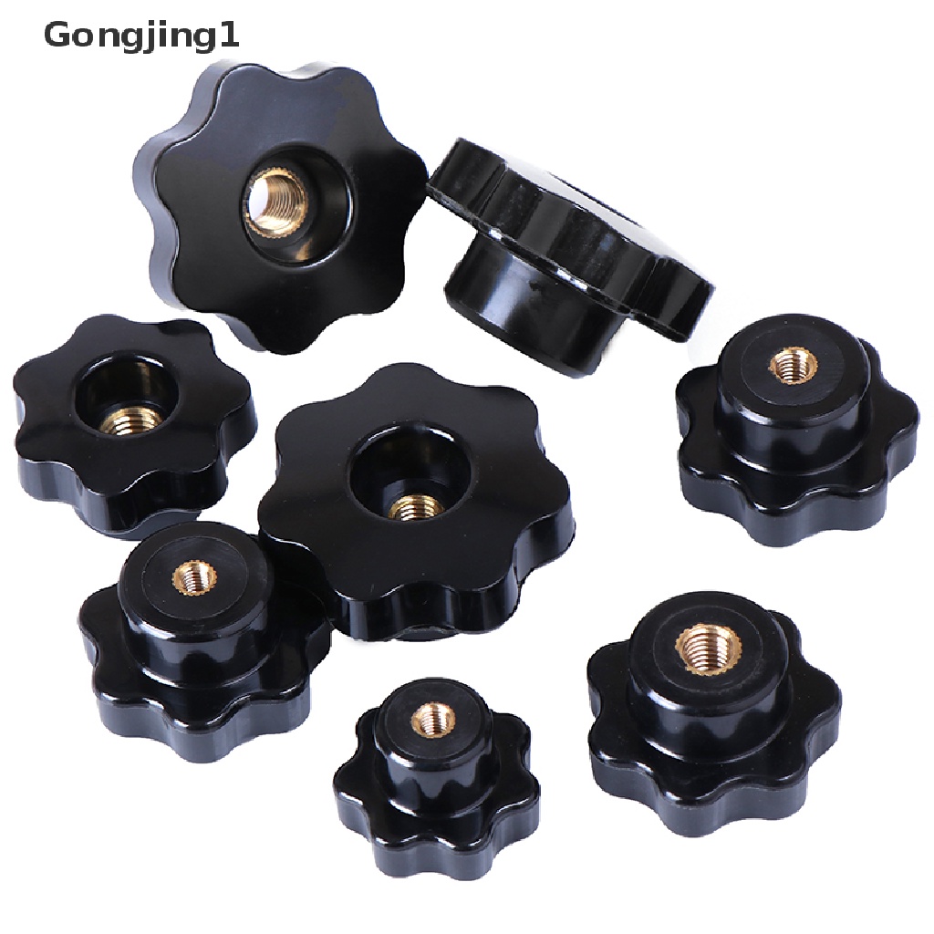 Gongjing1 M5 / M6 / M8 / M10 / M12 Female Thread Seven Star Knob Clamping