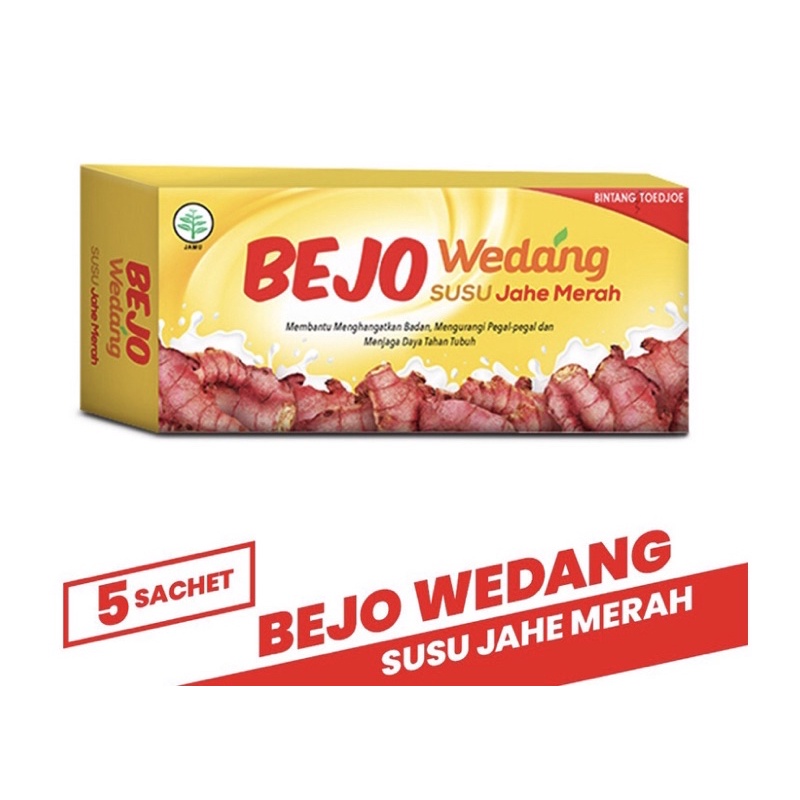 

Bejo Wedang Susu Jahe Merah Box 5x10.5g