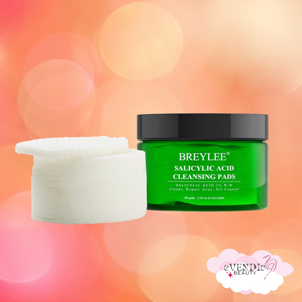 [BPOM] BREYLEE  Pembersih Wajah (40 Pads) | Salicylic Acid Cleansing Pads - breylee cleaning pad