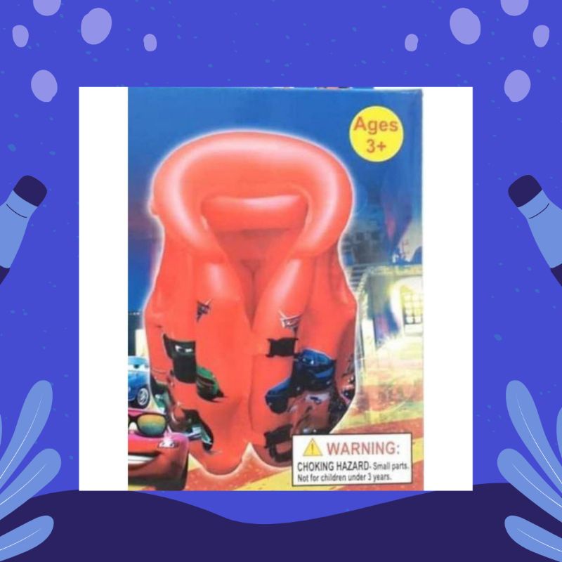 Jaket Pelampung Anak SWIM VEST MQUEEN CAR KECIL