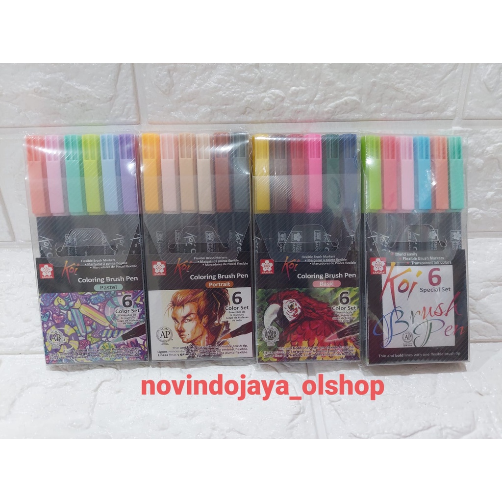 

KOI COLORING BRUSH SET 6 TERMURAH