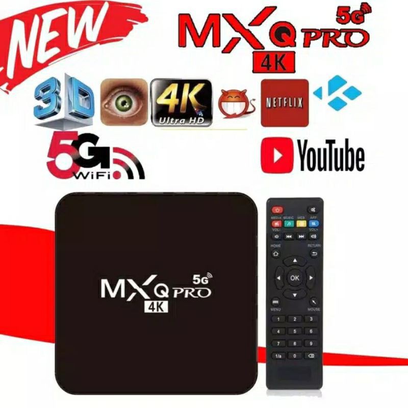 Android TV BOX MXQ-Pro 4K Smart TV Box Media Player / Smart TV BOX Android Media Player - TV Box