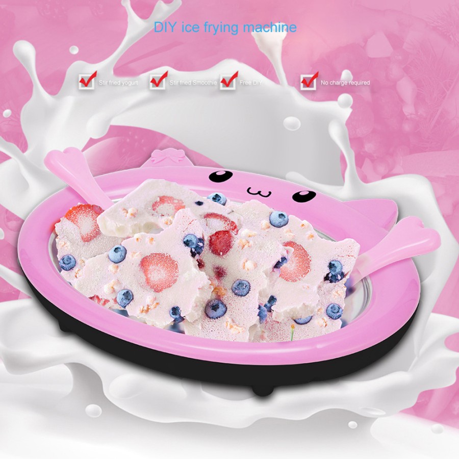 Piring Es Alat Pembuat Es Krim Roll Ice Cream Maker Roll Maker Plate