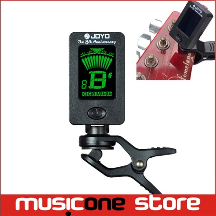 JOYO Tuner Gitar / Stem guitar Rotatable 360 Degree