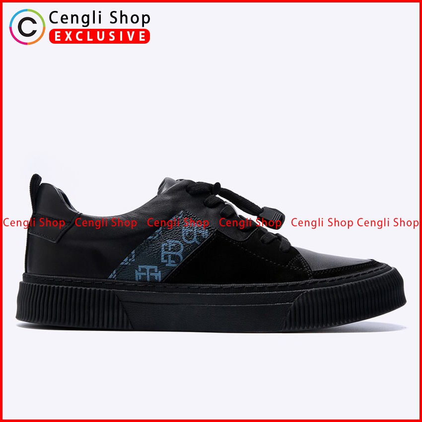 SEPATU SNEAKER EVERBEST PRIA ORIGINAL CASUAL KETS KULIT HITAM EM88