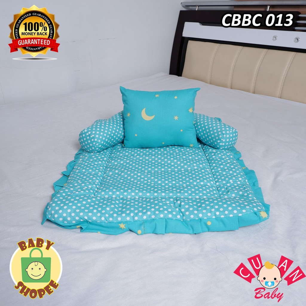 Jual CBBC 013 | Selimut Bayi | Bed Cover Bayi Motif Star Moon Polka