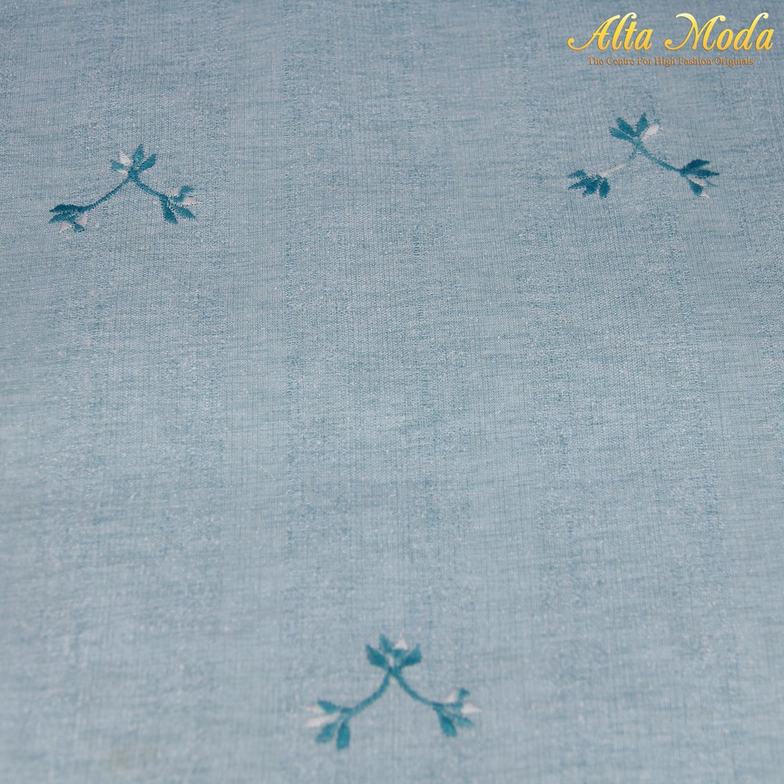 

Alta Moda Kain Suiting Bordir Small Flower In Soft Blue (1M)