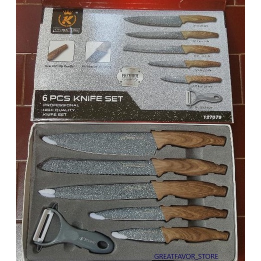 Pisau Set 6 in 1  (Grade A, banyak model)