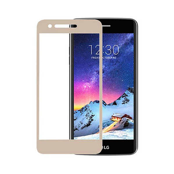 Grace LG K8 2017 / X240 - Full Screen Tempered Glass - Lis Emas