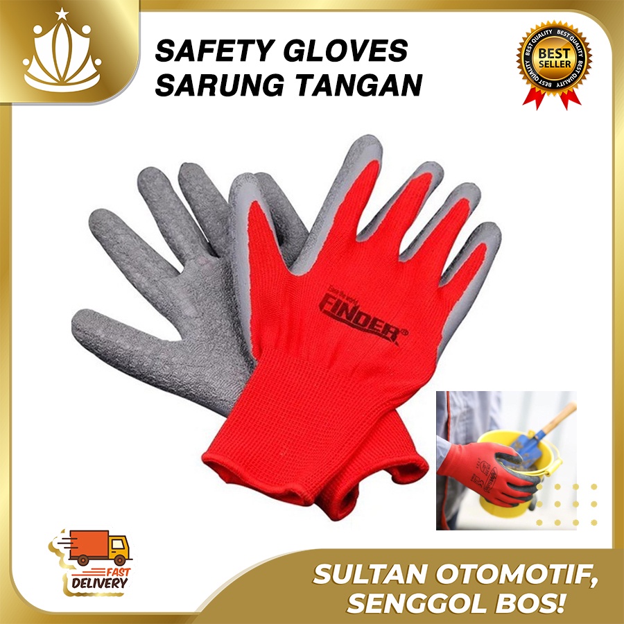 Finder Safety Gloves Sarung Tangan Proyek Mekanik Pelindung Kuat