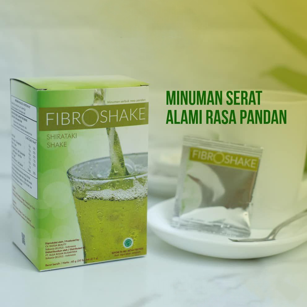 FIBROSHAKE Minuman Kaya Serat -  Diet dan Detox Alami - Melancarkan BAB