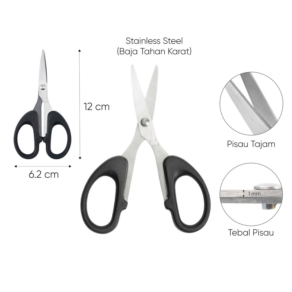 Gunting Dapur Besar warna warni 21 cm M2000 Stainless Steel Scissors SP-T185