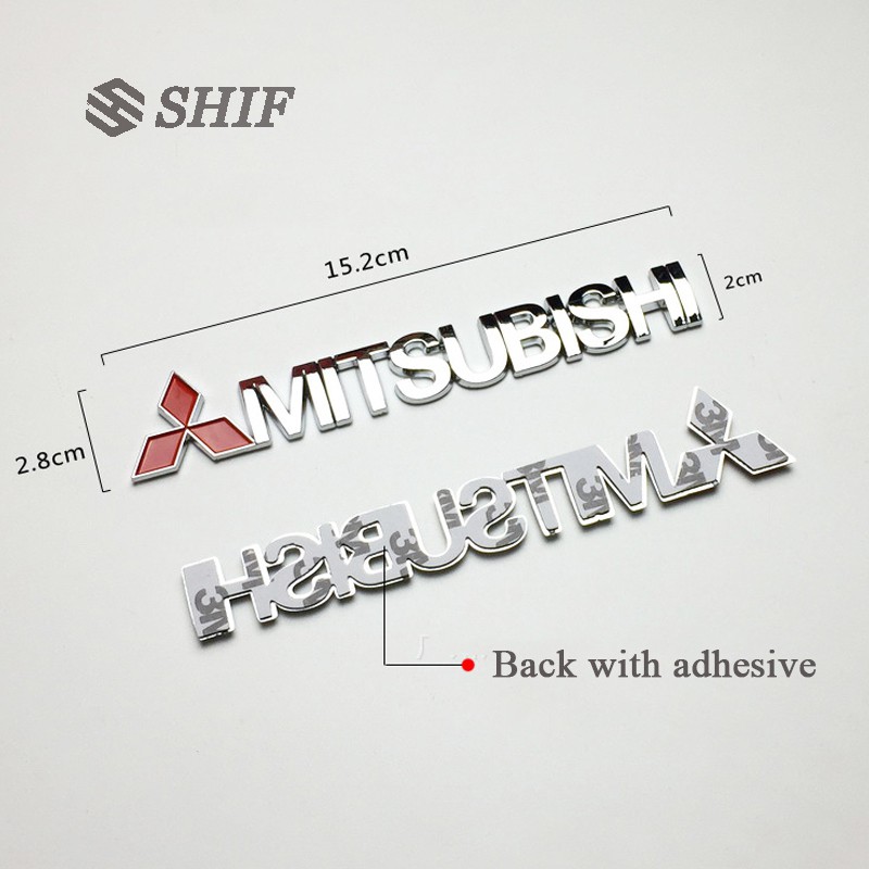 Mitsubishi Stiker Emblem / Badge 3D Untuk Fender Samping Mobil Mitsubishi