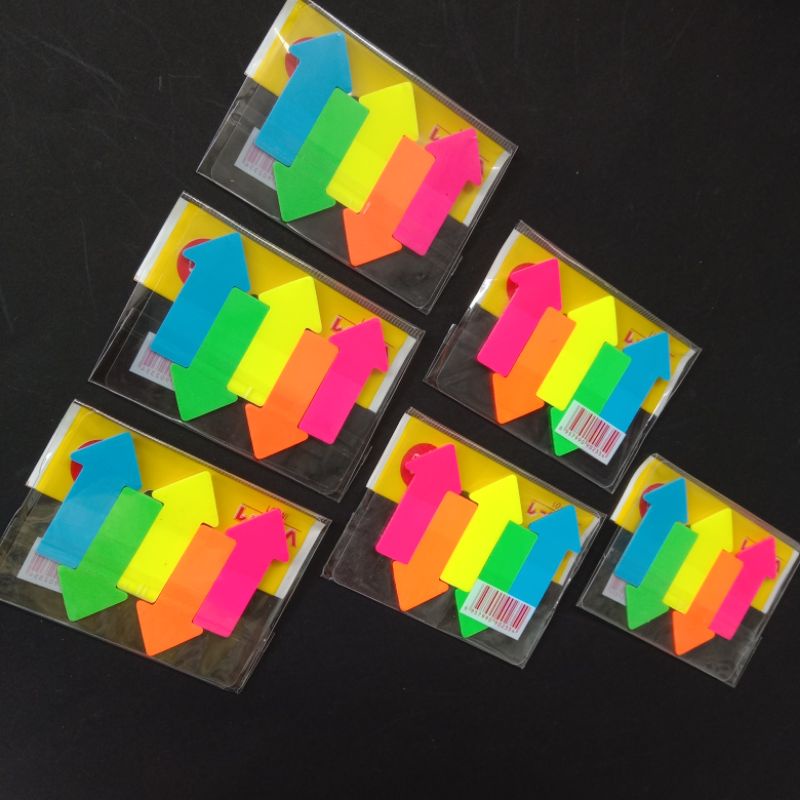 

pembatas buku sticky notes pos it index memo panah 5 warna