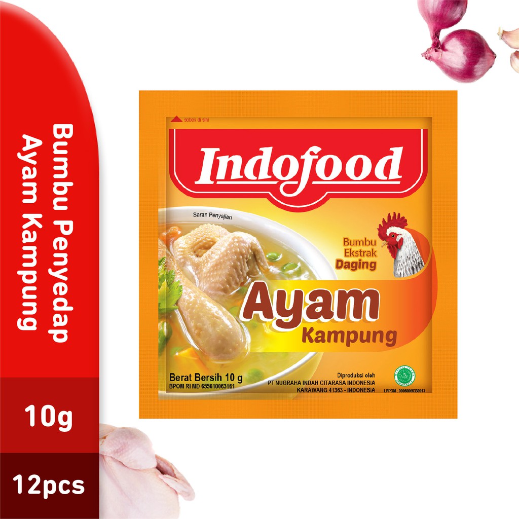

Bumbu Penyedap Indofood Rasa Ayam Kampung 10gr 12 pcs