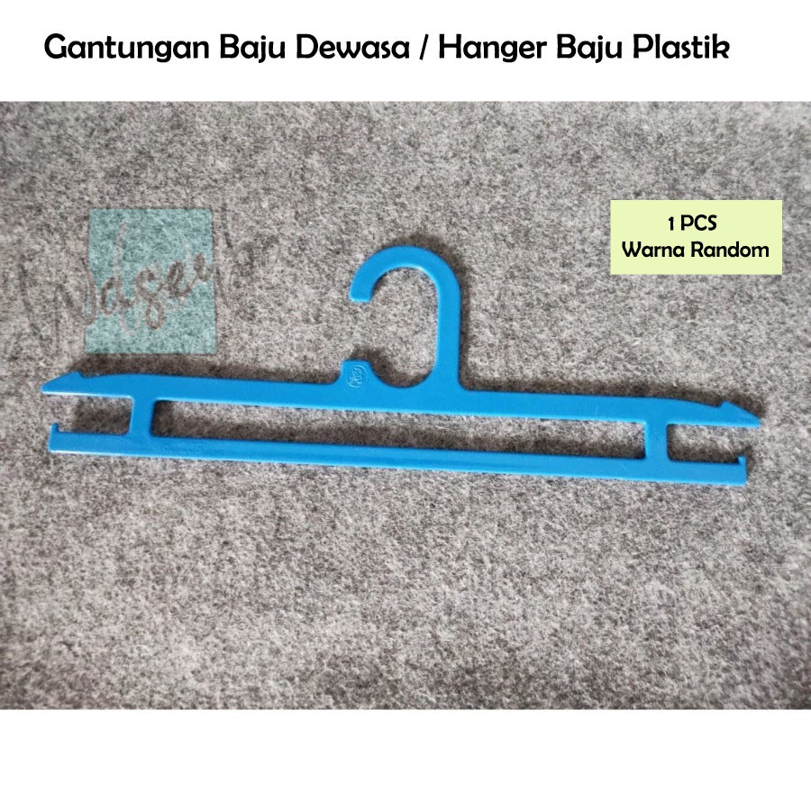 Gantungan Baju Dewasa / Hanger Baju Plastik Warna