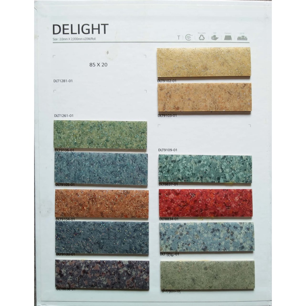 Lantai Vinyl Roll LG Hausys Delight ANTI BAKTERI