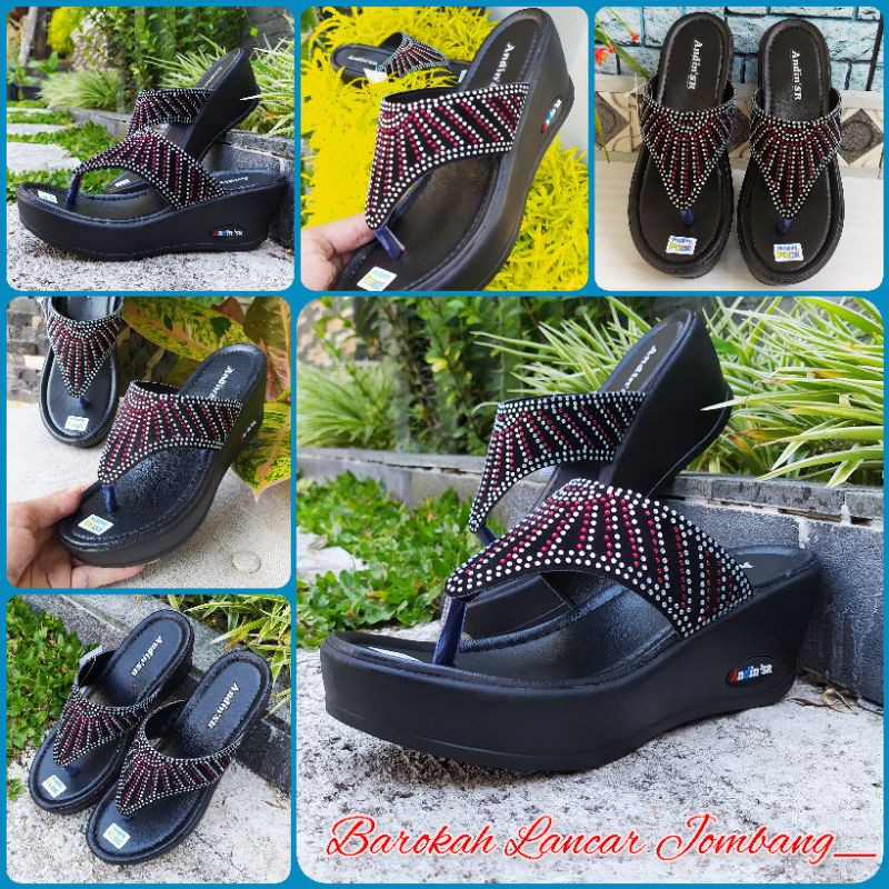 SANDAL WEDGES WANITA JAPIT ANDIN SR 01 SIZE 37-40