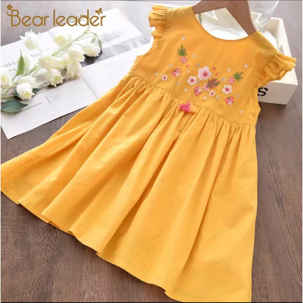 Zahra Dress Anak Perempuan Fiore Bahan Katun | Pakaian Anak Terlaris Umur 1-5 Tahun