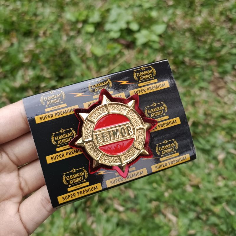 Pin roda shabara brimob/pin brimob polri/atribut polisi/atribut polri